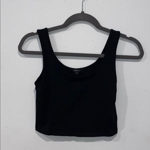 Short black crop top